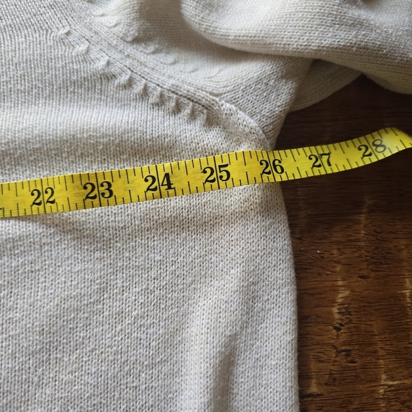 Elegant Cream Open-Front Sweater - Picture 7 of 8